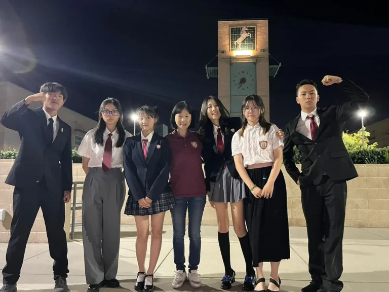 Orion Students with Principal Miss Sally Wu